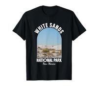 White Sands National Park Nuevo México Vintage Retro Diseño Camiseta