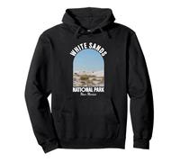 White Sands National Park Nuevo México Vintage Retro Diseño Sudadera con Capucha