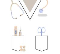 White Scrub Nursing Notebook: 200-Page Lined Journal for Nursing, Medical, Dental & Healthcare Students