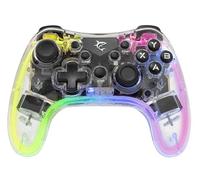 White Shark 837593 Joypad Controlador de Juego con Retroiluminación LED y Doble Vibración USB-C™ y Bluetooth
