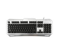 White Shark Gladiator Teclado Gaming de Metal con Cable USB Retroiluminado LED, 104+12 Fn Teclas, Gaming Keyboard, Mac y PC