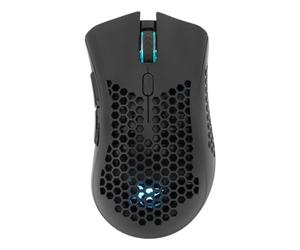 White Shark LIONEL-B Ratón Gaming Ambidextro Bluetooth 10000 DPI Negro Iluminación