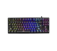 White Shark, Spartan, Teclado Gaming con Función Anti Ghosting en Todas Las Teclas, Base Hecha De Metal y Retroiluminación Led RGB en 14 Modos Disponibles, Interfaz USB 2.0, Negro