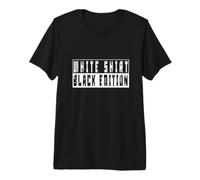 White Shirt - Black Edition. Funny Vintage Camiseta Premium