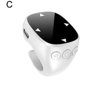 (White) Short Video Bluetooth RingRemote Control Multifunctional Short Video Page Flip
