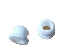 White Silicone Hole Plugs - Heat Resistant, Flexible Snap-On Caps for Wire & Cable Protection (4.5-50.6mm)(9mm(Bore 6.2mm)-5pcs)