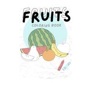 White Simple Fruits Coloring Book