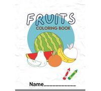 White Simple Fruits Coloring Book Worksheet