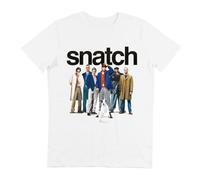 White Snatch T-Shirt - Guy Ritchie Snatch Movie Poster White S