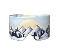 White Snowy Mountains - Antifaz ajustable para dormir y orejeras, diadema unisex para dormir de lado (26.8 x 4.3 pulgadas), cubierta cómoda para viajes en interiores y exteriores, para yoga,