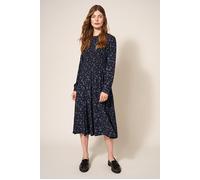 White Stuff Aneth Eco Vero Shirred Dre Black Printed Talla: 8 | Vestidos midi Outlet | Mujer | Negro