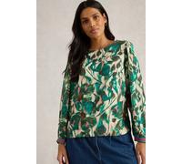 White Stuff Angie Top Green Print Talla: 18 | Blusas Outlet | Mujer | Verde