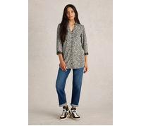 White Stuff Annie Longline Shirt Black Print Talla: 12 REGULAR | Camisas Outlet | Mujer | Negro