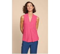 White Stuff Celia Jersey Mix Shirt Mid Pink Talla: 18 | Camisetas de tirantes Outlet | Mujer | Rosa