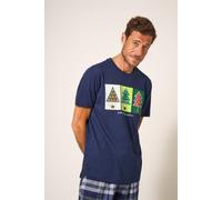 White Stuff Christmas Gear Graphic Tee Dark Navy Talla: XL | Camisetas Outlet | Hombre | Azul