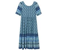 White Stuff Connie Eco Vero Midi Dress Blue Multi Talla: 8R | Vestidos midi Outlet | Mujer | Azul