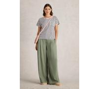 White Stuff Dani Tee Navy Multi Talla: 18 | Camisetas de Seda Outlet | Mujer | Azul