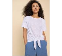 White Stuff Embroidered Tie Hem Top Brilliant White Talla: 12 | Blusas Outlet | Mujer | Blanco