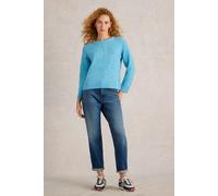 White Stuff Fluffy Boxy Jumper Bright Blue Talla: 8 | Sudaderas con Capucha Outlet | Mujer | Azul