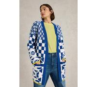 White Stuff Geo Mix Cardi Blue Multi Talla: XL | Cárdigan Outlet | Mujer | Azul