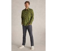 White Stuff Hawthorn Bird Printed Shirt Green Multi Talla: XXL | Camisas Casuales Outlet | Hombre | Verde