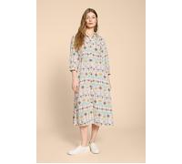 White Stuff Hayden Linen Blend Shirt Dress Natural Print Talla: 12 | Blusón Outlet | Mujer | Blanco