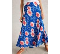 White Stuff Hope Bias Cut Maxi Skirt Blue Print Talla: 14 REGULAR | Faldas Maxi Outlet | Mujer | Azul