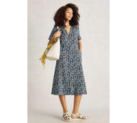 White Stuff Iris Linen Dress Navy Print Talla: 20 REGULAR | Blusón Outlet | Mujer | Blanco