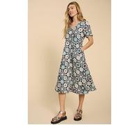 White Stuff Ivy Linen Mini Dress Blue Printed Talla: 8R | Vestidos midi Outlet | Mujer | Blanco
