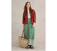 White Stuff Jada Eco Vero Maxi Skirt Green Printed Talla: 6R | Faldas midi Outlet | Mujer | Verde