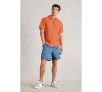 White Stuff Keswick Ss Linen Shirt Dark Orange Talla: S | Camisas Casuales Outlet | Hombre | Blanco