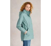 White Stuff Lexi Waterproof Coat Dusty Blue Talla: 8 PETITE | Abrigos Tipo Trench Outlet | Mujer | Azul