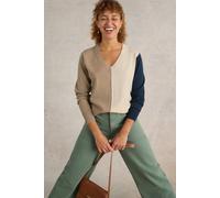 White Stuff Maggie V Neck Jumper Natural Multi Talla: 12 REGULAR | Jerséis de Punto Outlet | Mujer