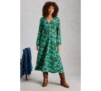 White Stuff Megan Jersey Dress Green Print Talla: 14 REGULAR | Vestidos Midi Outlet | Mujer | Verde
