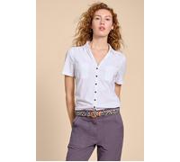 White Stuff Penny Pocket Embroidered Shirt Pale Ivory Talla: 22 | Camisas Outlet | Mujer | Blanco