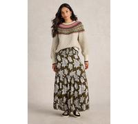 White Stuff Phoebe Jacquard Maxi Skirt Green Multi Talla: 18 | Faldas maxi Outlet | Mujer | Verde