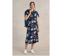 White Stuff Rua Jersey Shirt Dress Navy Print Talla: 12 REGULAR | Blusón Outlet | Mujer | Azul