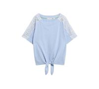 White Stuff Sara Tie Hem Top Mid Blue Talla: 18R | Camisetas de Seda Outlet | Mujer | Azul
