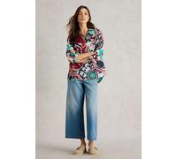 White Stuff Sophie Organic Cotton Shirt Black Multi Talla: 10 | Manga Larga Outlet | Mujer | Negro
