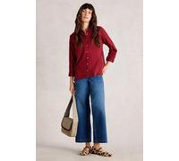 White Stuff Sophie Organic Cotton Shirt Mid Red Talla: 14 | Manga Larga Outlet | Mujer | Rojo