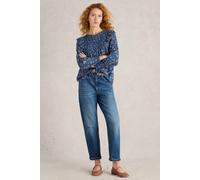 White Stuff Sylvie Top Blue Print Talla: 8 | Manga Larga Outlet | Mujer | Azul