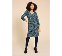 White Stuff Tallie Eco Vero Jersey Dre Teal Printed Talla: 18R | Vestidos midi Outlet | Mujer | Cian
