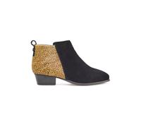 White Stuff Willow Suede Pony Ankle Boot Black Printed Talla: 4.5 | Botas Outlet | Mujer | Negro