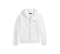 White Sudadera de felpa con cremallera M