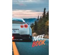 White Supercar on the Open Road Notebook: 120 Pages College Ruled Lined Journal with Sports Car Interior, 6x9 Inch Matte Cover, Fast Car Diary for Automotive Enthusiasts, Racing Fans, and Students