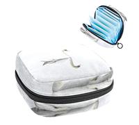 White Swan on Lake - Bolsa de almacenamiento portátil para servilletas sanitarias, Varios colores, 4.7x6.6x6.6 in/12x17x17 cm