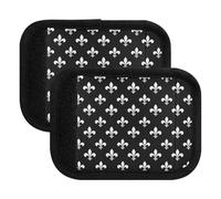 White Symbols - Fundas para asa de equipaje de carnaval, color negro, fundas suaves para maletas, para viajes, 5.9 x 4.3 pulgadas, White Symbols Carnival Black, Set of 4
