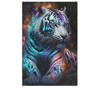 White Tiger Puzzle de 1000 piezas para adultos, rompecabezas de madera, rompecabezas familiar, para niños a partir de 12 años, 78 x 53 cm