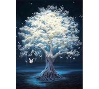 White Tree 500 Piece Jigsaw Puzzles for Adults, Colourful, Challenging & Brainteasing Adult Puzzles 500 Pieces Night View, Fun jigsaws for The Whole Family 20x15 Inch