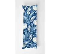 White Tulips Body Pillow Case Cover 60x180cm, Long Backrest Cushion Pillow Protector with Zipper, Decorative Bedding Pillowcase, Soft Body Pillow Cover for Couch Bedroom Summer